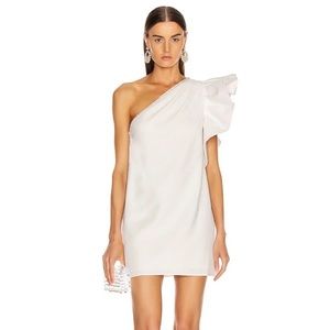 Self Portrait One shoulder ruffle dress